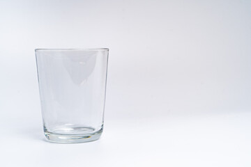 Empty glass isolated on white background include clipping path