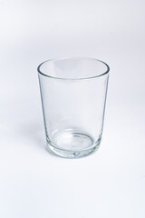Empty glass isolated on white background include clipping path
