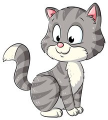 Niedliche Katze - Vektor-Illustration