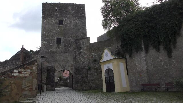 Fischertor (Fisherman-Gate) - gate to the medieval town Hainburg an der Donau, town is in the Bruck an der Leitha district, Lower Austria, Austria.