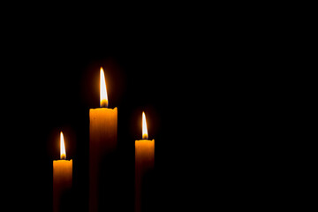 Decoration with candles