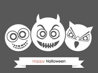 Illustration of poster,banner or invitation of Halloween party.