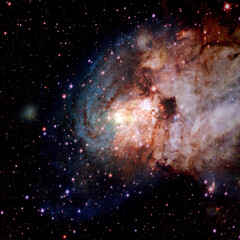 Science fiction wallpaper. Billions of galaxies in the universe. Elements of this image furnished...