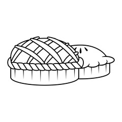 thanksgiving sweet pies delicious icons © Gstudio
