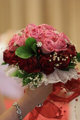 wedding bouquet of roses