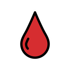 Fototapeta premium Blood Icon Color Design Vector Template Illustration