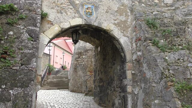 Fischertor (Fisherman-Gate) - gate to the medieval town Hainburg an der Donau, town is in the Bruck an der Leitha district, Lower Austria, Austria.