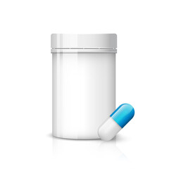 Pill bottle vector design.
