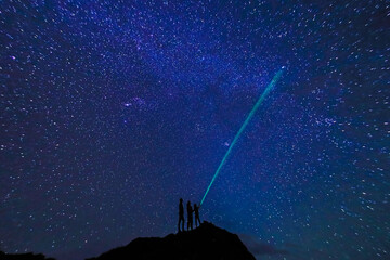 Starry sky, Oahu, Hawaii