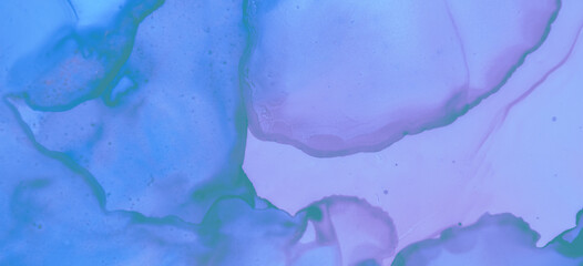 Fototapeta na wymiar Pastel Fluid Liquid. Blue Watercolour Wallpaper. 
