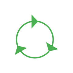 Recycle Icon Color Design Vector Template Illustration