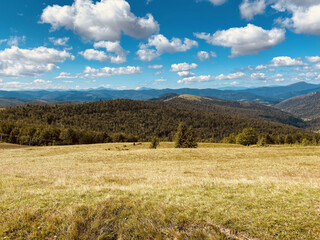 Fototapeta premium landscape with mountains and clouds
