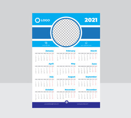 Calendar Template For 2021 With 12 Months