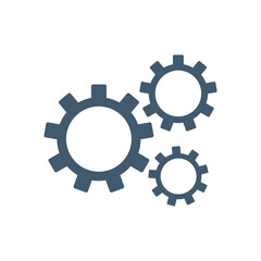 Gear Setting Icon Color Design Vector Template Illustration