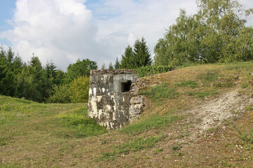 World war One, verdun France. Photo of a fort. Ouvrage de Froideterre, Douaumont.