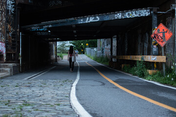 walk by the bike path