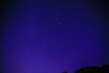 Fototapeta na wymiar Starry sky, Oahu, Hawaii