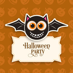 Illustration of poster,banner or invitation of Halloween party.
