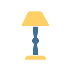 Table Lamp Icon Color Design Vector Template Illustration