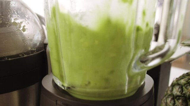 Lemon Celery And Avocado In Blender