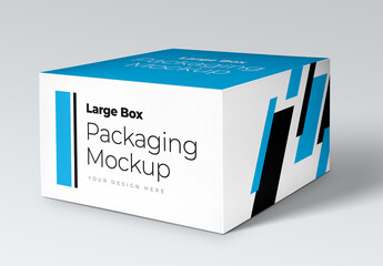 Large Box Packaging Mockup