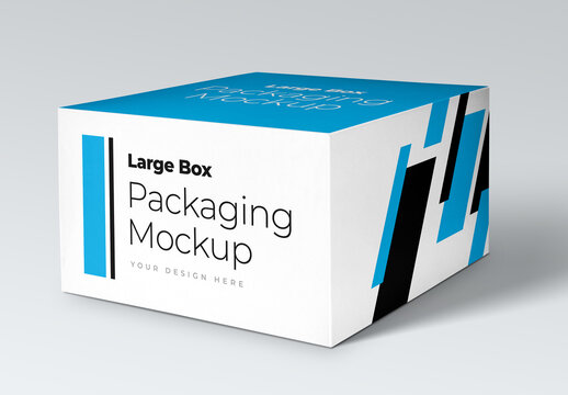Large Box Packaging Mockup