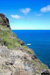 Fototapeta na wymiar Makapuu Point Lighthouse Trail, East Honolulu Coast, Oahu, Hawaii