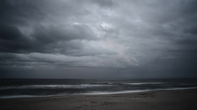 timelapse nuvole spiaggia