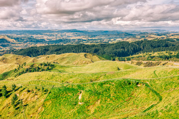 Fototapeta na wymiar Countryside near Woodville, North Island, New Zealand