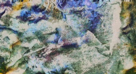 Abstract painting in muted colors. 3D rendering