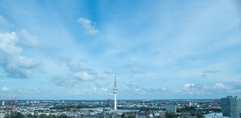 Hansestadt Hamburg von oben 