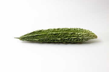 Bitter melon, bitter gourd kerala isolated on white background