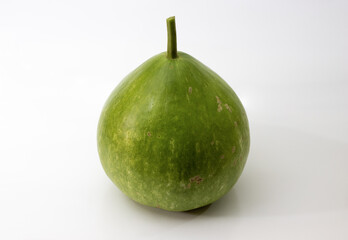 Bottle gourd early winter vegetable on white background isolate