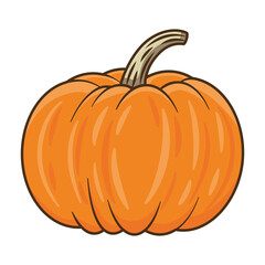 pumpkin autumn fruit seasonal icon