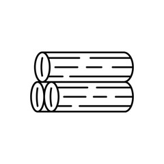 wooden icon element of bathhouse icon for mobile concept and web apps. Thin line wooden icon can be used for web and mobile. Premium icon on white background