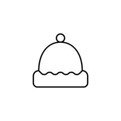 sauna hat icon element of bathhouse icon for mobile concept and web apps. Thin line sauna hat icon can be used for web and mobile. Premium icon on white background