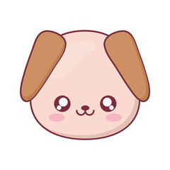 Kawaii dog animal cartoon vector design