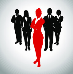 A team of Successful executives led by a strong and effective female leader.
