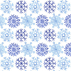 Pattern with snowflakes