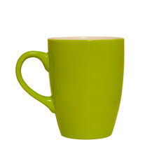 isolated green mug