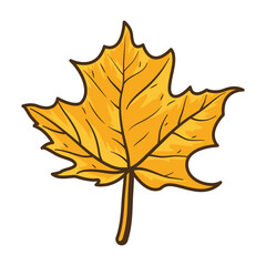 autumn maple leaf nature icon