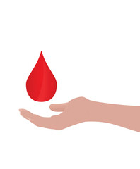 Fototapeta premium Donate blood concept. vector illustration