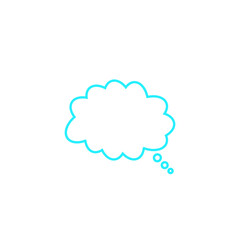 Chat box with dots outline and thin line icon isolated on white background EPS Vector