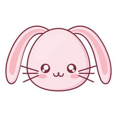 Kawaii rabbit animal cartoon vector design