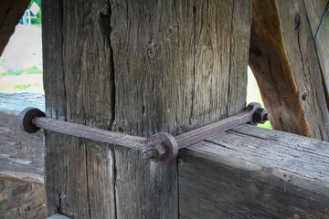 Details die an einer alten Bockwindm&uuml;hle anzutreffen sind.