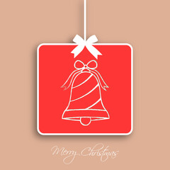 Illustration of merry Christmas for the celebration of Christian community festival.