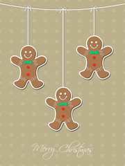 Illustration of merry Christmas for the celebration of Christian community festival.