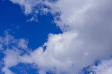 Obraz premium summer beautiful sky on a bright sunny day