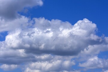 summer beautiful sky on a bright sunny day