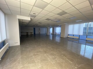 empty office with panoramic windows